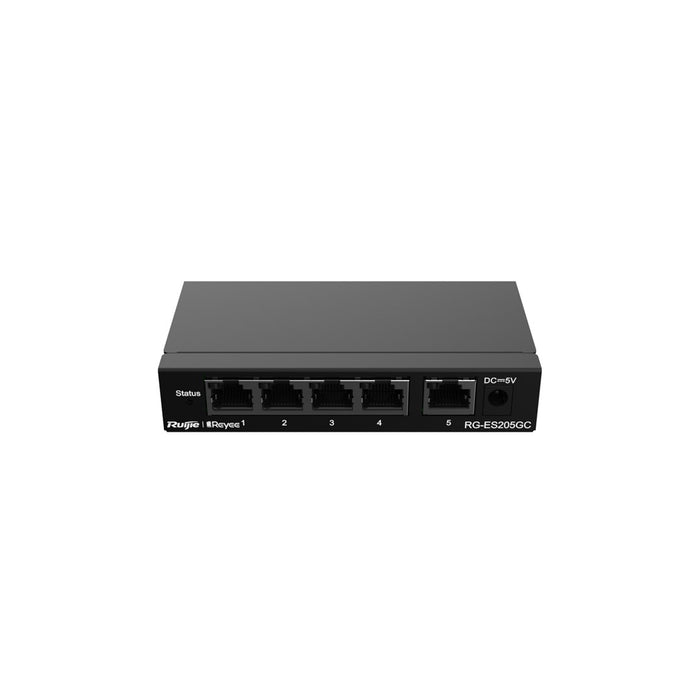 Ruijie Networks RG-ES205GC мрежов комутатор Managed L2 Gigabit Ethernet (10/100/1000) черен