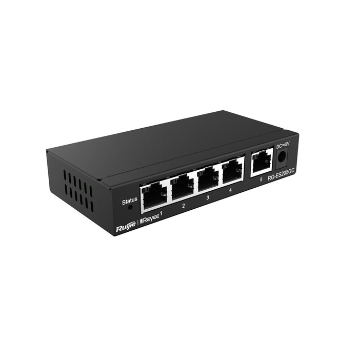 Ruijie Networks RG-ES205GC мрежов комутатор Managed L2 Gigabit Ethernet (10/100/1000) черен