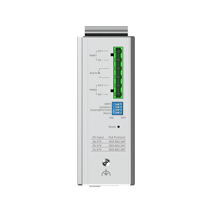 Ruijie Networks RG-NIS2100 Управляван L2 Gigabit Ethernet (10/100/1000) Захранване през Ethernet (PoE) Черен, Неръждаема стомана