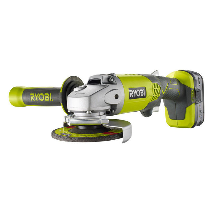 АКУМУЛАТОРЕН ЪГЛОШЛАЙФ RYOBI R18AG-140S 18 V, 115 мм, БРОЙ БАТЕРИИ 1, 4.00 Ah