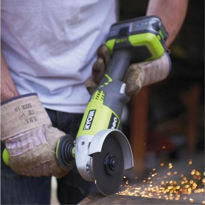 АКУМУЛАТОРЕН ЪГЛОШЛАЙФ RYOBI R18AG-140S 18 V, 115 мм, БРОЙ БАТЕРИИ 1, 4.00 Ah