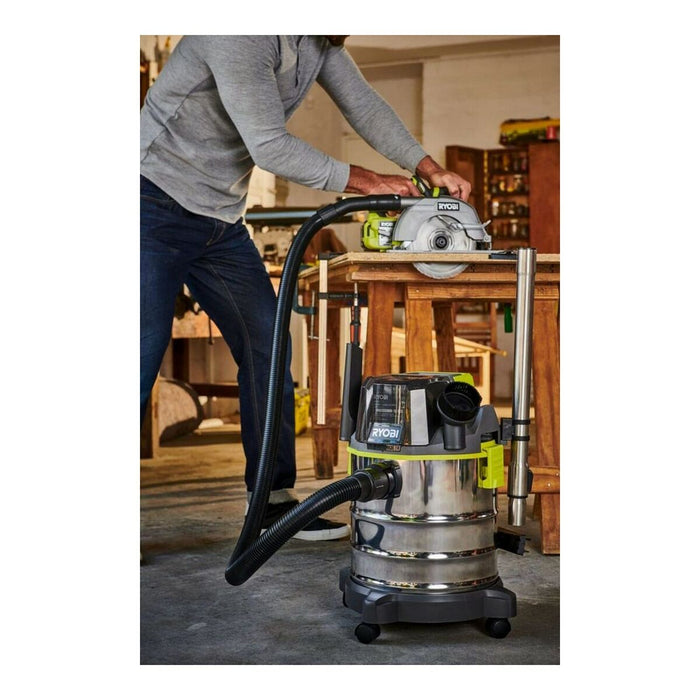 Прахосмукачка с торбичка Ryobi R18WDV-0 11,4 Kpa 18 L