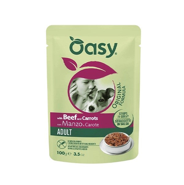 Oasy Strips в сос за възрастни с говеждо месо и моркови 100 г