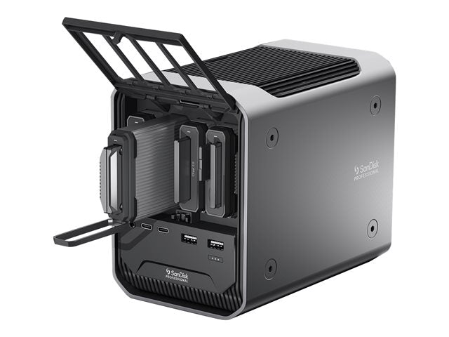 SANDISK Professional PRO-DOCK 4 Докинг станция за четец с 4 отделения 2xThunderbolt 3 2xUSB-C 3.2 gen2 2xUSB-A 3.0
