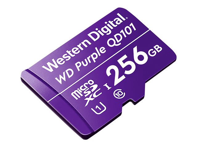 WD Purple 256GB за наблюдение microSD XC Class - 10 UHS 1