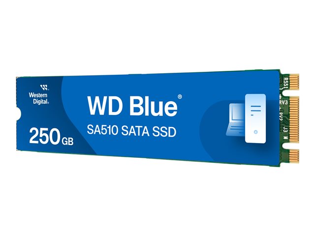 WD Blue SA510 SSD 250GB M.2 2280 SATA III 6Gb/s вътрешен единичен пакет
