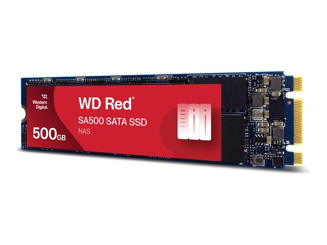 WD Red SSD SA500 NAS 500GB SATA III 6Gb/s M.2 2280 вътрешен единичен пакет