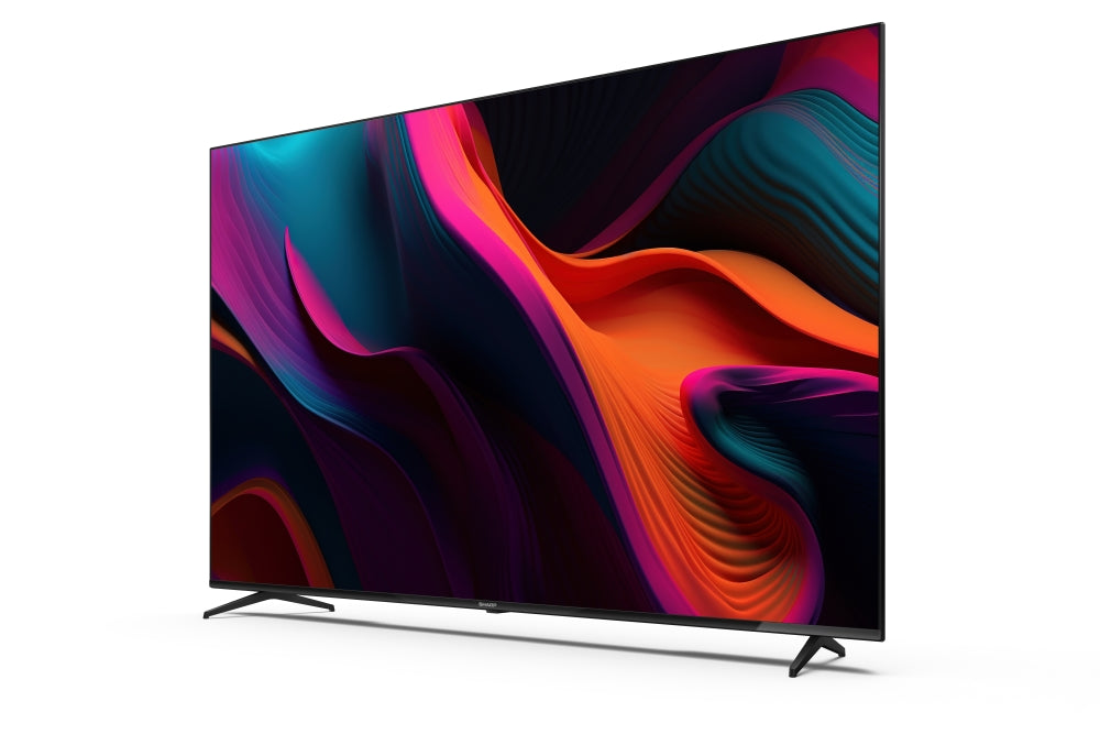 Sharp 70GL4260E, 70" Google TV, 4K Ultra HD 3840x2160 Frameless, AQUOS, DVB-T/T2/C/S/S2, Active Motion 1000, HDR10, Dolby Atmos, Dolby Vision, Google Assistant, Chromecast, HDMI 2.1 с eARC, 3,5 мм жак за слушалки / линеен изход, USB, Wi-Fi, Bluetooth, LAN