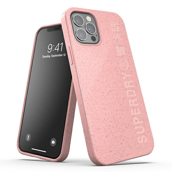 Калъф SuperDry Snap Compostable за iPhone 12/12 Pro, розов