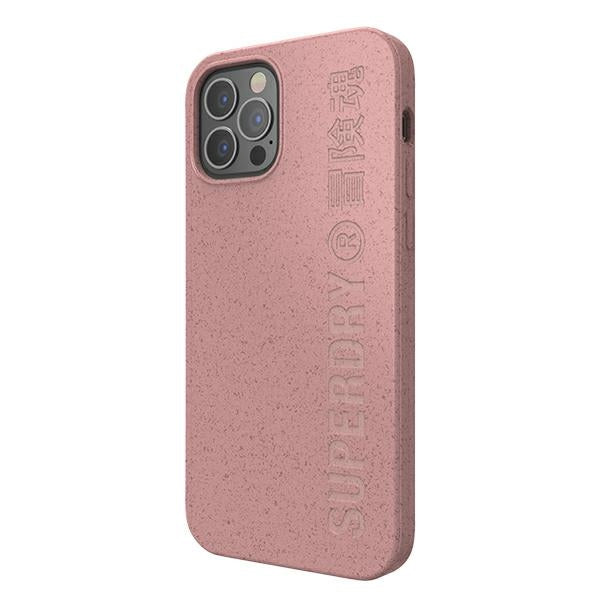 Калъф SuperDry Snap Compostable за iPhone 12/12 Pro, розов