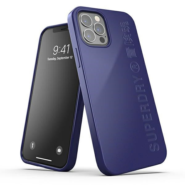 Калъф SuperDry Snap Compostable 42627 за iPhone 12/12 Pro, тъмносин