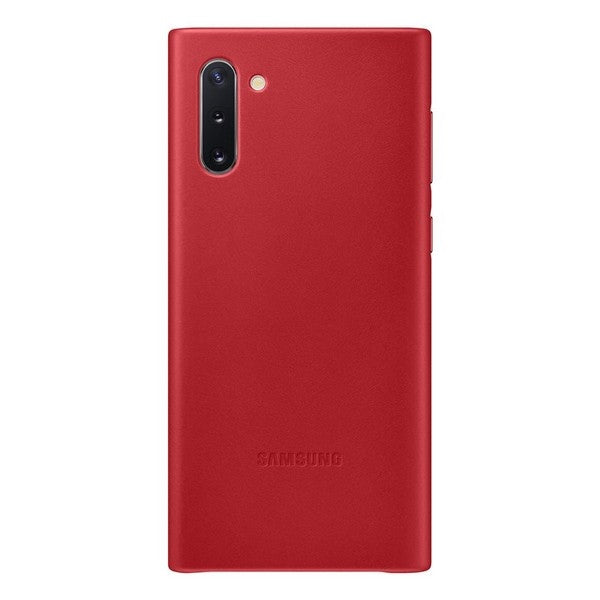 Кожен калъф Samsung за Samsung Galaxy Note 10, черен/червен