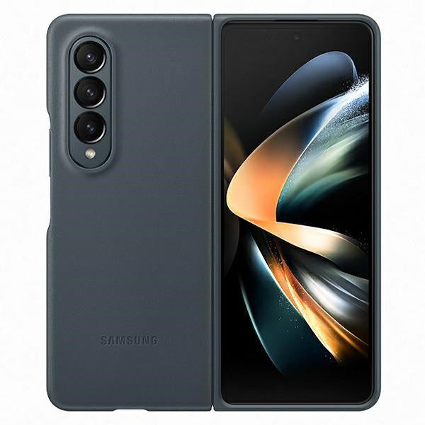 Кожен калъф Samsung Z Fold, moss gray