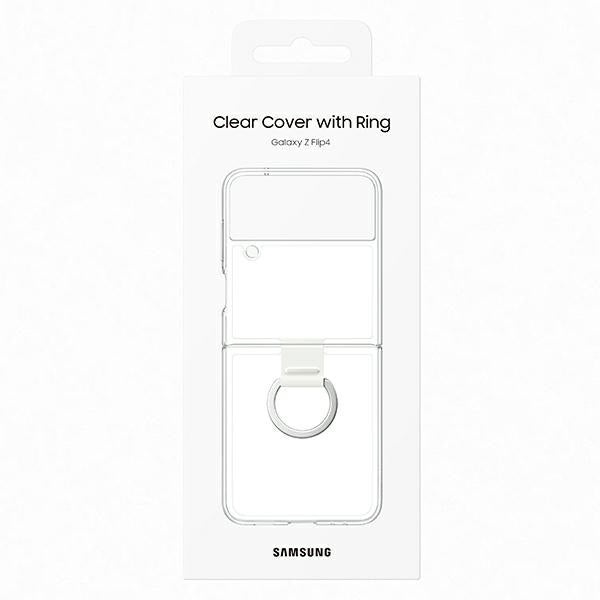 Калъф Samsung Z Flip прозрачен с пръстен за захват