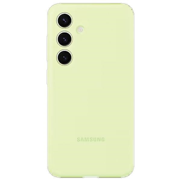 Силиконов калъф Samsung за S24+, светлозелен