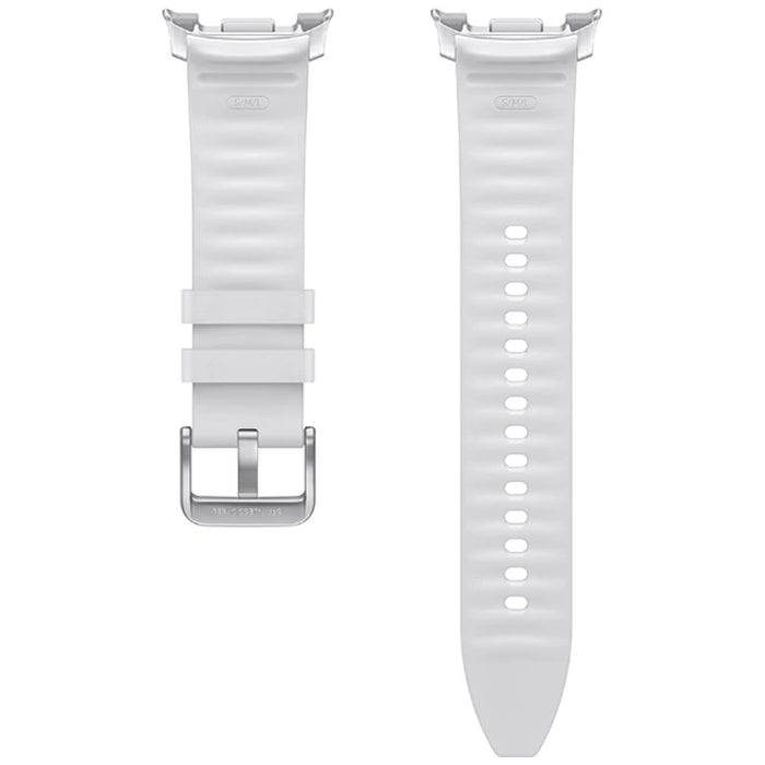 Каишка Samsung Hybrid Samsung Classic (S/M/L) за Galaxy Watch8, бяла