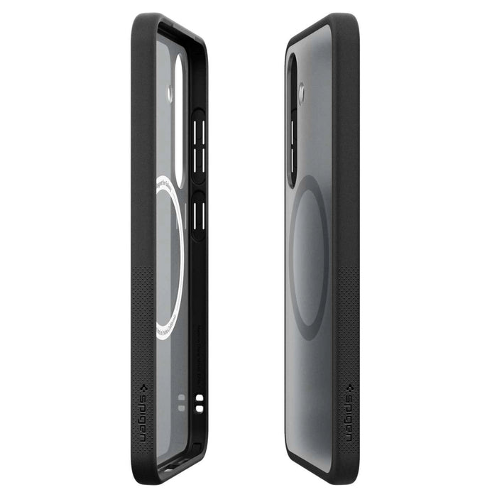 Силиконов калъф Spigen Capella GP-FPS936PGBJW с магнитен пръстен MagFit за Samsung Galaxy S25+ - черен