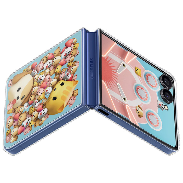 Калъф Samsung Flipsuit за Samsung Galaxy Z Flip7 със сменяема пластина - прозрачен
