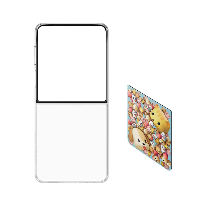 Калъф Samsung Flipsuit за Samsung Galaxy Z Flip7 със сменяема пластина - прозрачен
