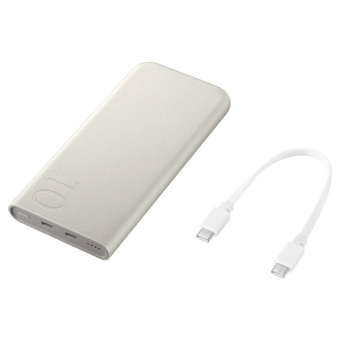 Преносима батерия Powerbank Samsung EB-P3400XUEGWW FastCharge 2x USB-C 25W 10000mAh - бежов