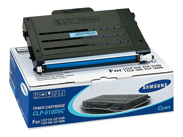SAMSUNG CLP-510D тонер касета циан стандартен капацитет 5000 страници 1 опаковка
