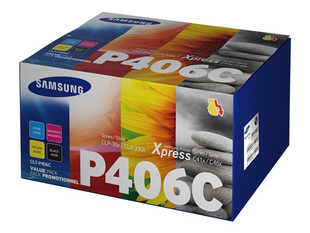 SAMSUNG CLT-P406C/ELS тонер черен и цветен стандартен капацитет 1 пакет Rainbow тонер комплект (C/M/Y/K)
