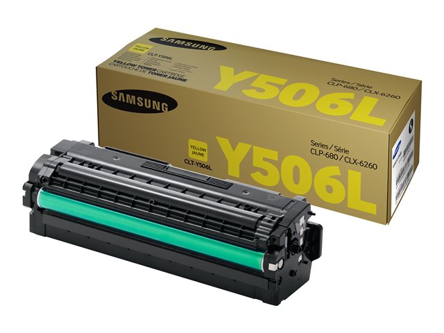 SAMSUNG CLT-Y506L/ELS Оригинален тонер гелб (Hohe Reichweite) - Съвместим с CLP-680ND/680DW, CLX-6260ND/6260FD/6260FR/6260FW