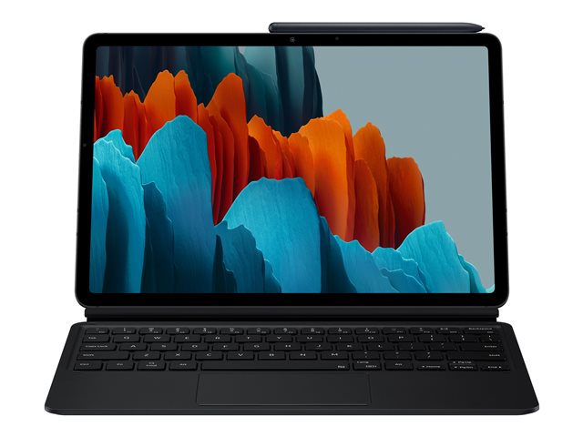 SAMSUNG Tab S7 11-инчов калъф за книга, тънка черна клавиатура