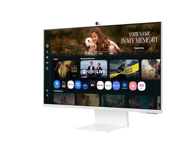 Samsung 32FM801 32" VA SMART 3840x2160, Bluetooth 4.2, WiFi 5, USB-C 65W, 2xUSB, 2xHDMI, Високоговорители, Бял