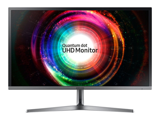 SAMSUNG U28H750 28 инча 16:9 3840x2160 UHD TN Quantum Dot 1ms 2xHDMI 2.0 2xDP 1.2 AMD FreeSync VESA Монтаж на стена Черна Y-стойка