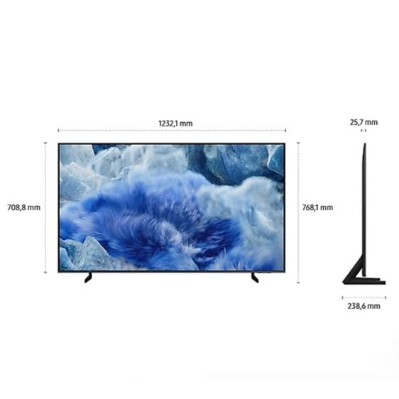 Телевизор SAMSUNG QE55Q8FAAUXXH, 55", QLED, 4K UltraHD, Q8F Vision AI Smart TV (2025)