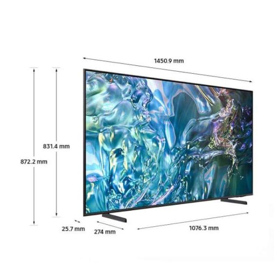 Телевизор SAMSUNG QE65Q60DAUXZT, 65"(165 см), QLED 4K Ultra HD, Smart TV Tizen, 2024