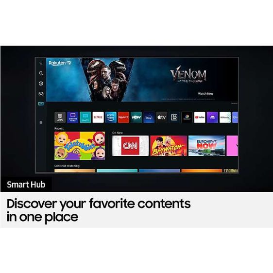 Телевизор SAMSUNG QE85Q80BATXXH, 85", QLED, 4K UltraHD, Smart TV Tizen™, Q80B (2022)