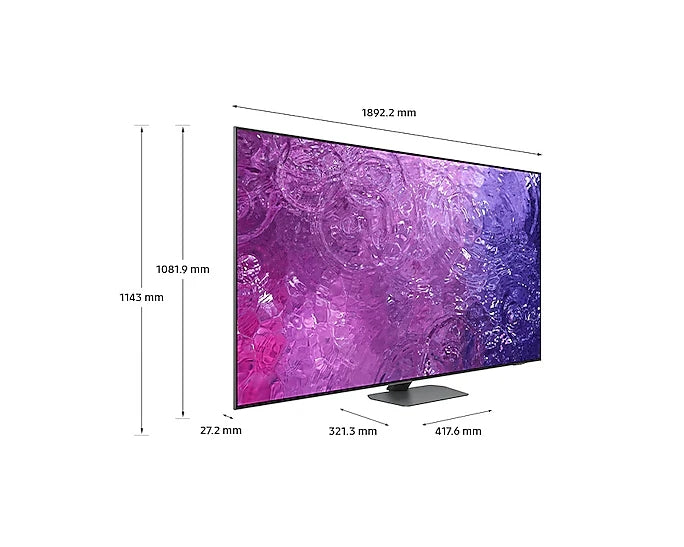 Samsung 85'' 85QN90C 4K NEO QLED, SMART, 120 Hz, Bluetooth 5.2, Wi-Fi 5, 4xHDMI 2.1, 2xUSB, Silver