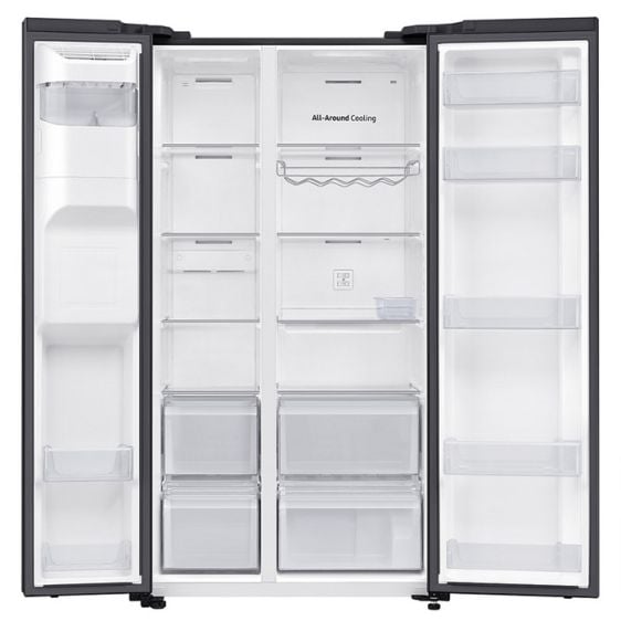 Хладилник с фризер SAMSUNG Side-by-Side RS65DG54R32CEO, 635 л, No Frost, Wi-Fi
