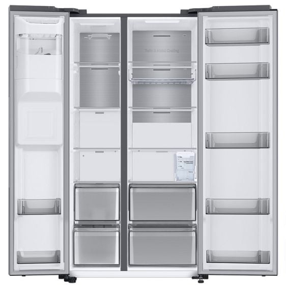 Хладилник с фризер SAMSUNG Side-by-Side RS68A854CSL/EF, 635 л, No Frost, Wi-Fi
