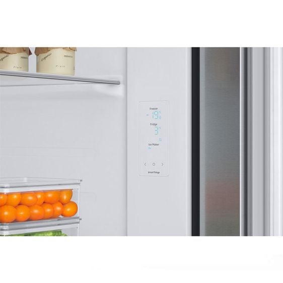 Хладилник с фризер SAMSUNG Side-by-Side RS68A854CSL/EF, 635 л, No Frost, Wi-Fi