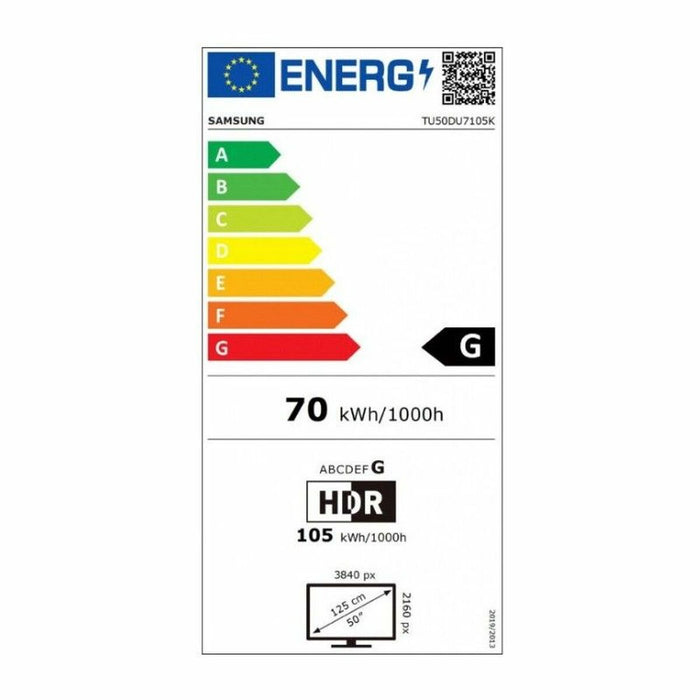Смарт телевизор Samsung TU50DU7105 4K Ultra HD 50" LED