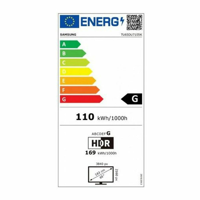 Смарт телевизор Samsung TU65DU7105 4K Ultra HD LED HDR 65"