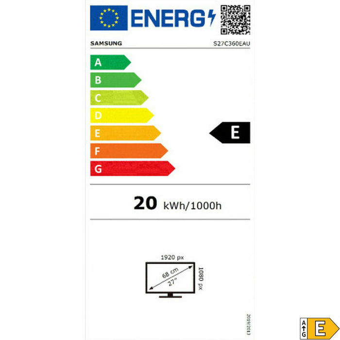 Gaming монитор Samsung LS27C360EAUXEN Full HD 27"