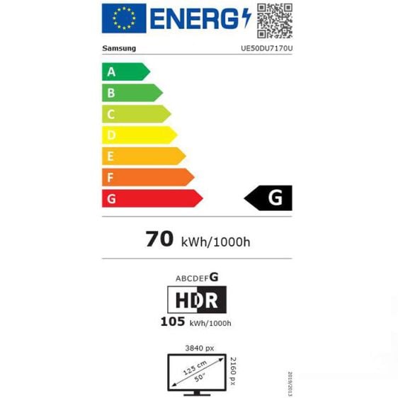 Телевизор SAMSUNG UE50DU7170UXZT, 50"(139 см), Crystal UHD 4K, Smart TV Tizen™, DU7170 (2024)