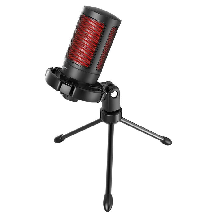 Жичен геймърски микрофон SAVIO с подсветка, статив, USB, SONAR PRO