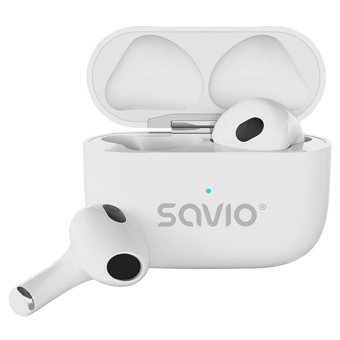 Безжични слушалки Savio TWS-01PRO Бял