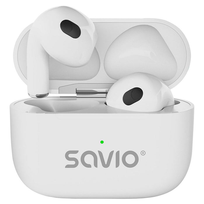 Безжични слушалки Savio TWS-01PRO Бял