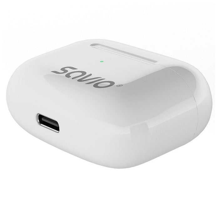 Безжични слушалки Savio TWS-01PRO Бял