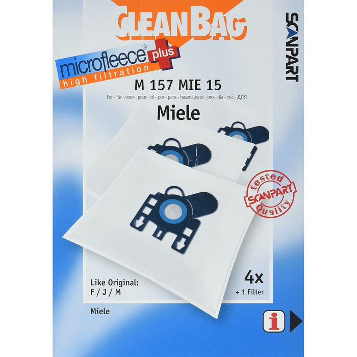 Резервни Торбички за Прахосмукачка Scanpart M 157 MIE 15 MIELE