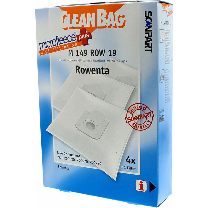 Резервни Торбички за Прахосмукачка Scanpart M 149 ROW 19 ROWENTA