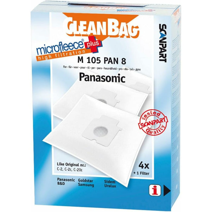 Резервни Торбички за Прахосмукачка Scanpart M 105 PAN 8