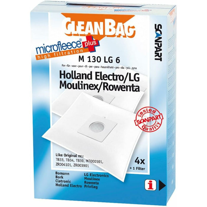 Резервни Торбички за Прахосмукачка Scanpart M 130 LG 6 LG 4UD