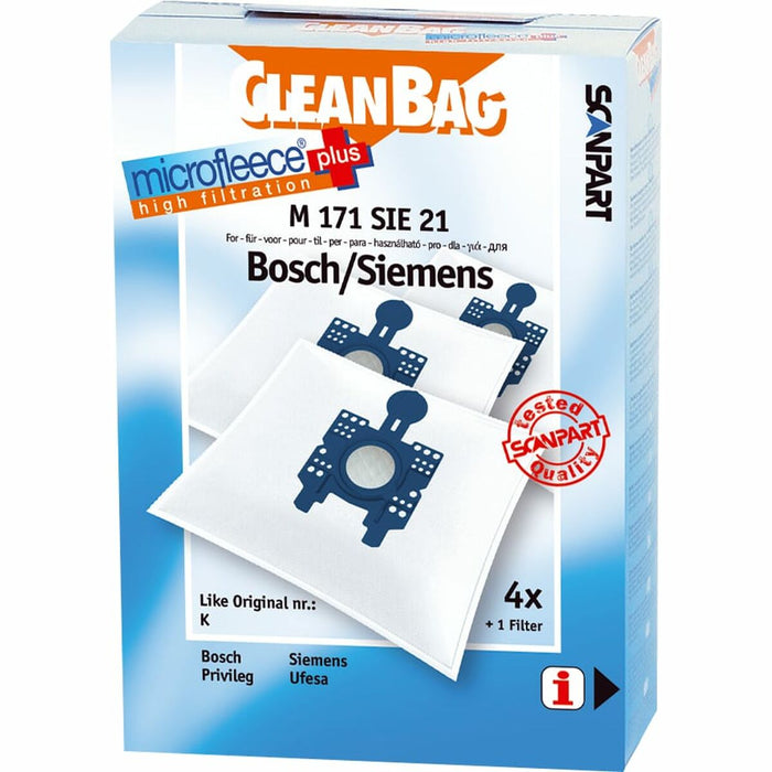 Резервни Торбички за Прахосмукачка Scanpart M 171 SIE 21 BOSCH SIEMENS